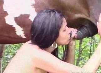 Sexy zoophile is looking for a horse cum