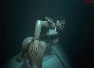 Snake and 3D bitch are enjoying animality sex