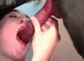 Sexy animal gets sucked by Asian zoophile